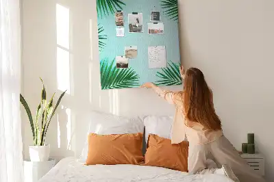 Korková nástenka Husté tropické lístie