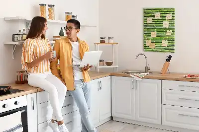 Bambusová nástenná korková tabuľa