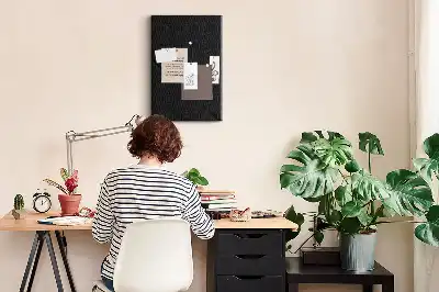 Korková nástenka s povrchom z hladkého plátna