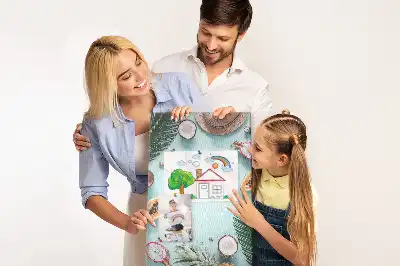 Nástenná korková tabuľa na plánovanie dovolenky