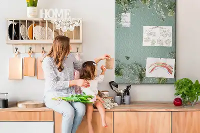 Korková tabuľa s motívom kytice gypsofily