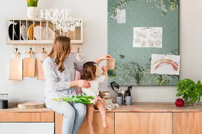 Korková tabuľa s motívom kytice gypsofily