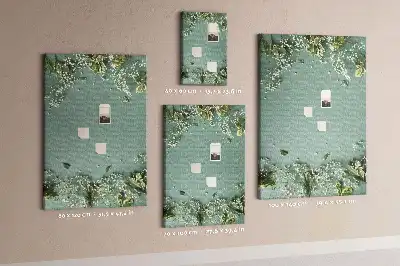 Korková tabuľa s motívom kytice gypsofily
