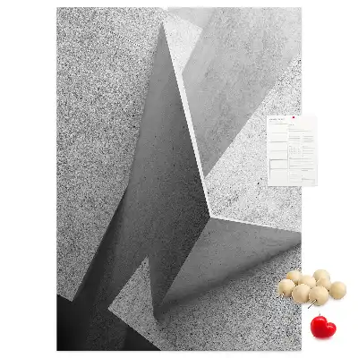 Korková tabuľa s motívom abstraktnej geometrie