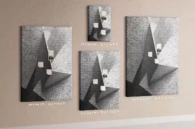 Korková tabuľa s motívom abstraktnej geometrie