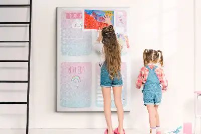 Korková tabuľa Plánovač jednorožcov