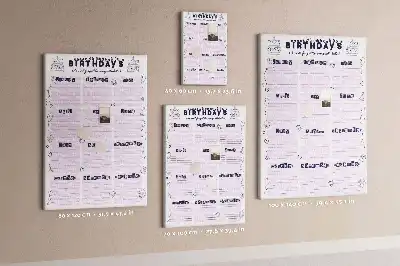Nástenka na plánovanie narodeninových osláv
