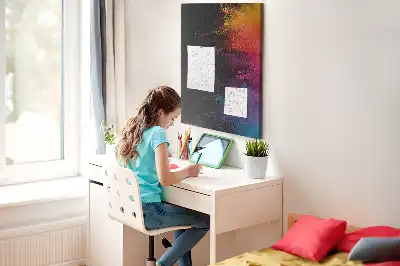 Korková nástenka Farebný prášok