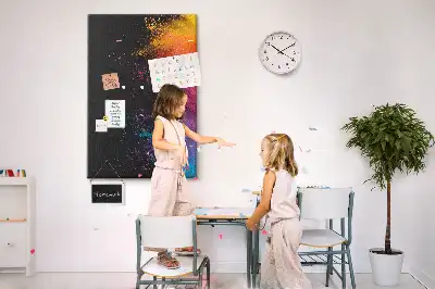 Korková nástenka Farebný prášok