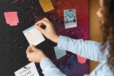 Korková nástenka Farebný prášok