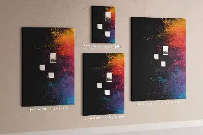 Korková nástenka Farebný prášok