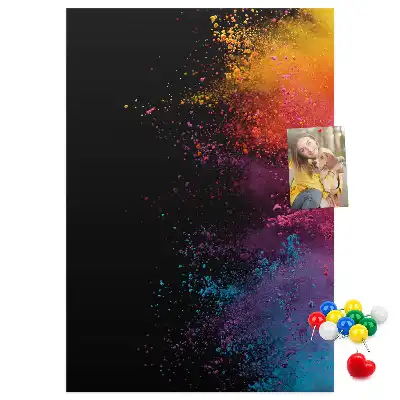 Korková nástenka Farebný prášok