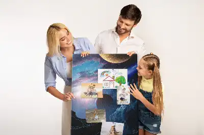 Korková tabuľa s motívom vesmírnej galaxie