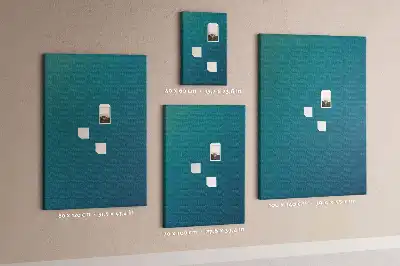 Korková tabuľa s motívom geometrickej abstrakcie
