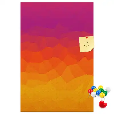 Nástenka Gradient vychádzajúceho slnka