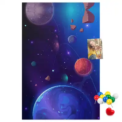 Nástenka s motívom vesmírneho umenia