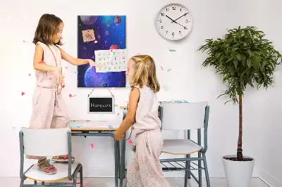 Nástenka s motívom vesmírneho umenia
