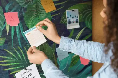Korková nástenka Veľké exotické listy