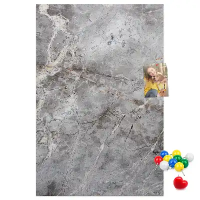 Korková nástenka s motívom tmavého mramoru