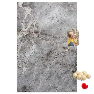 Korková nástenka s motívom tmavého mramoru