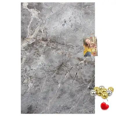 Korková nástenka s motívom tmavého mramoru