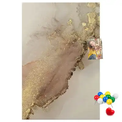 Korková tabuľa s motívom lesklého mramoru