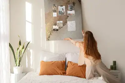 Korková tabuľa s motívom lesklého mramoru