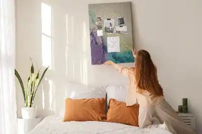 Nástenka Lesklý mramor s trblietkami