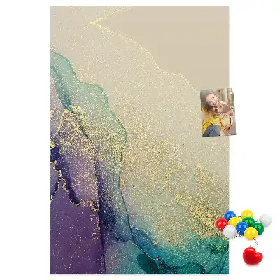 Nástenka Lesklý mramor s trblietkami