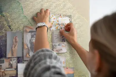 Nástenka Lesklý mramor s trblietkami