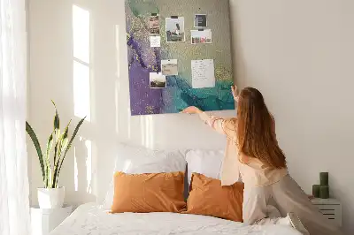 Nástenka Lesklý mramor s trblietkami
