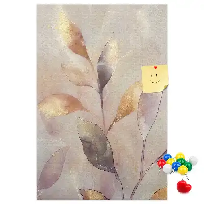 Korková tabuľa Akvarel rastlín