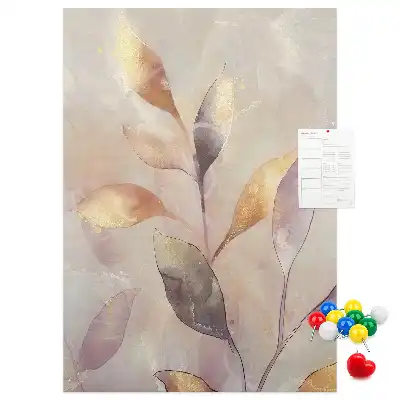 Korková tabuľa Akvarel rastlín