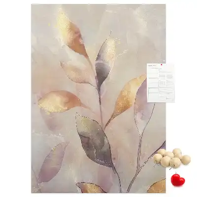 Korková tabuľa Akvarel rastlín