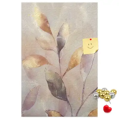 Korková tabuľa Akvarel rastlín