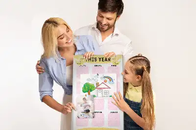 Korková tabuľa s ročným kalendárom