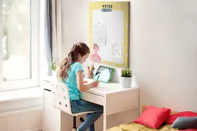Nástenka s panelom na poznámky