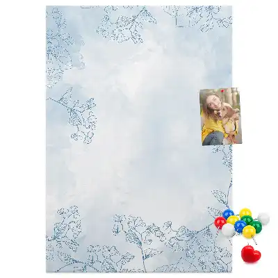 Kvetinová skica nástenka