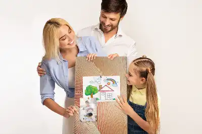 Nástenná tabuľa s jemným vzorom