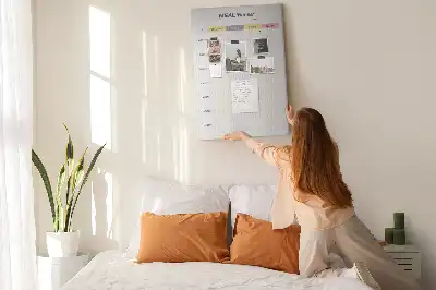 Korková tabuľa Stravovací plán