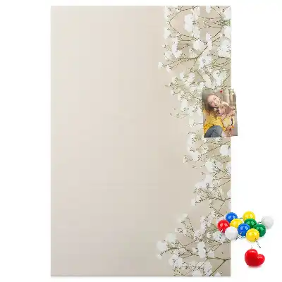 Nástenná tabuľa Jemné kvety