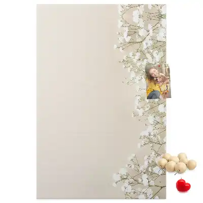 Nástenná tabuľa Jemné kvety