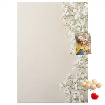 Nástenná tabuľa Jemné kvety