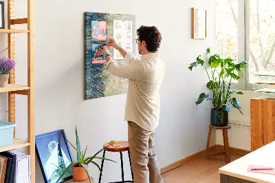 Dekoratívna korková tabuľa s motívom