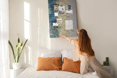 Dekoratívna korková tabuľa s motívom