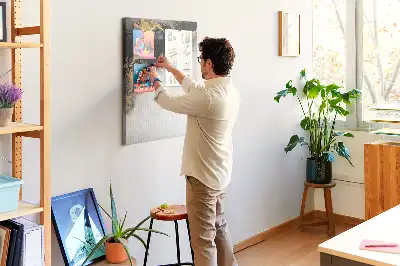 Korková tabuľa s motívom mramorovej abstrakcie
