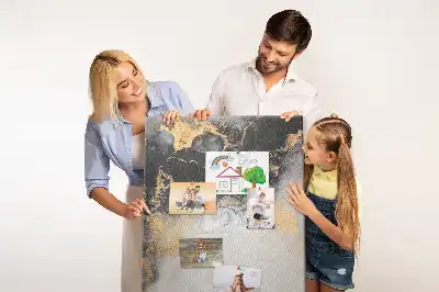 Korková tabuľa s motívom mramorovej abstrakcie