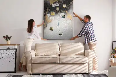 Korková tabuľa s motívom mramorovej abstrakcie