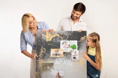 Korková tabuľa s motívom mramorovej abstrakcie