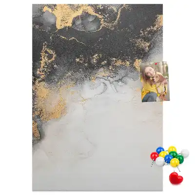 Korková tabuľa s motívom mramorovej abstrakcie